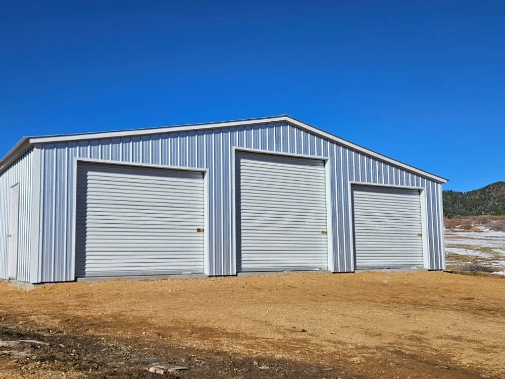 Three-Bay Steel Garage